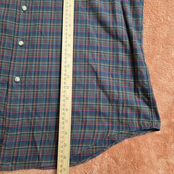 Ralph Lauren Mens Y2K Plaid Classic Button-Down Shirt Size Large Preppy Academia - Picture 12 of 12